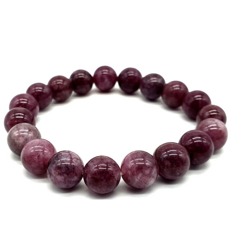 Bracelet en lépidolite naturelle – Pierre de sérénité et d’équilibre | Spiritual-Deity