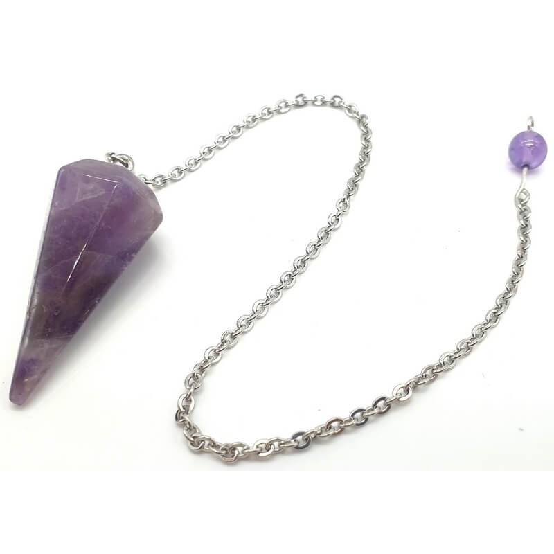 Pendule Améthyste Naturelle – Pierre de Sagesse & Intuition