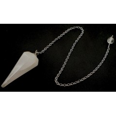 Pendule Cristal de Roche – Clarté & Énergie Pure en Radiesthésie