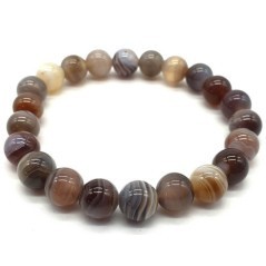 Bracelet en Agate Botswana – Élégance Naturelle et Sérénité