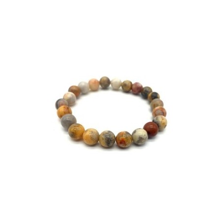 Bracelet en Agate Crazy Lace – Joie, Vitalité & Protection