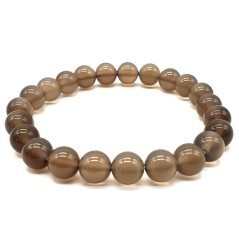 Bracelet en Agate Grise – Calme, Équilibre & Stabilité Émotionnelle