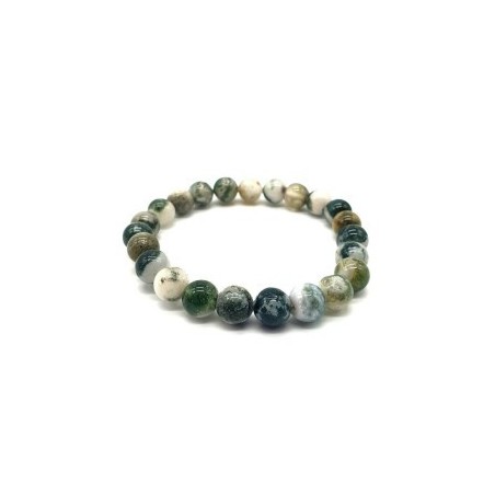 Bracelet en Agate Arbre – Ancrage, Équilibre & Harmonie naturelle