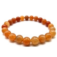 Bracelet en Aventurine Orange – Joie, Énergie Créative & Confiance