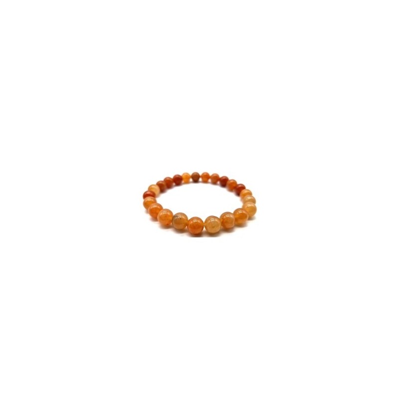 Bracelet en Aventurine Orange – Joie, Énergie Créative & Confiance