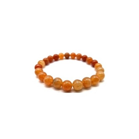 Bracelet en Aventurine Orange – Joie, Énergie Créative & Confiance