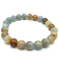Bracelet en Calcite Bleue – Apaisement, Communication & Douceur Intérieure