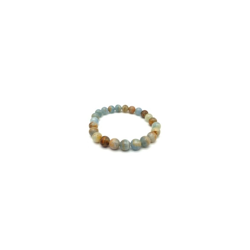 Bracelet en Calcite Bleue – Apaisement, Communication & Douceur Intérieure