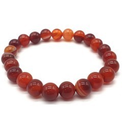 Bracelet en pierre naturelle – Force et chaleur de la cornaline.
Cornaline rubanée – Pierre de vitalité et d’assurance