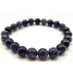 Bracelet en cordiérite naturelle