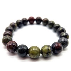 Bracelet en jaspe sang de dragon naturel | Pierre de force et de protection | Spiritual-Deity