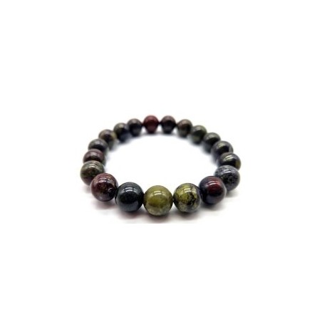 Bracelet en Jaspe Sang de Dragon – Force, Courage & Énergie Naturelle