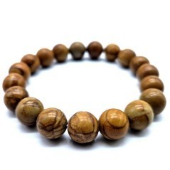 Bracelet en Bois Fossile – Ancrage, Force Intérieure & Sagesse Ancienne