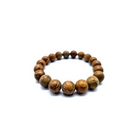 Bracelet en Bois Fossile – Ancrage, Force Intérieure & Sagesse Ancienne