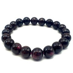 Bracelet Grenat Naturel | Pierre de Force et Ancrage | Spiritual-Deity