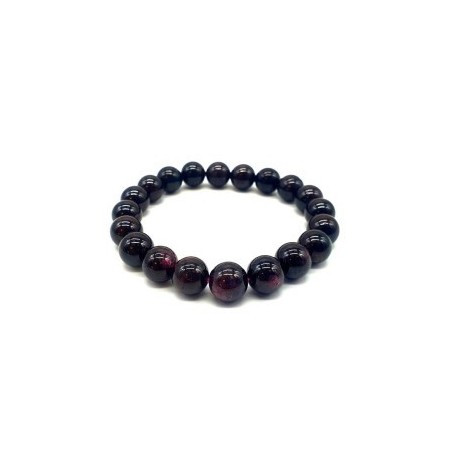 Bracelet en Grenat Naturel – Force Intérieure, Ancrage & Passion