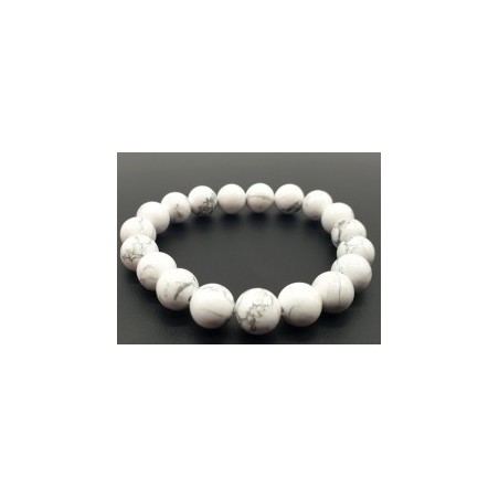 Bracelet en Howlite – Calme Intérieur, Apaisement & Équilibre Émotionnel