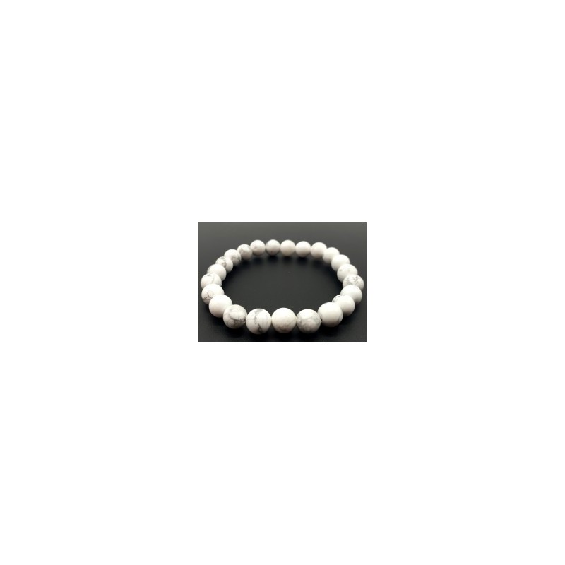 Bracelet Howlite Naturelle | Pierre Apaisante et Relaxante | Spiritual-Deity