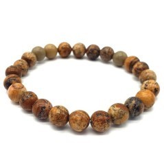 Bracelet en pierre de jaspe paysage – Calme, équilibre et enracinement