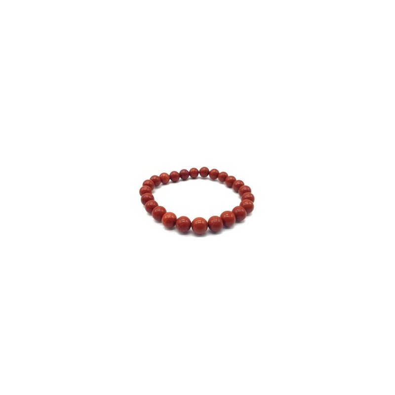 Bracelet en jaspe rouge naturel | Pierre de courage et d’énergie | Spiritual-Deity