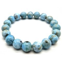 Bracelet en larimar naturelle | Pierre de sérénité et communication | Spiritual-Deity