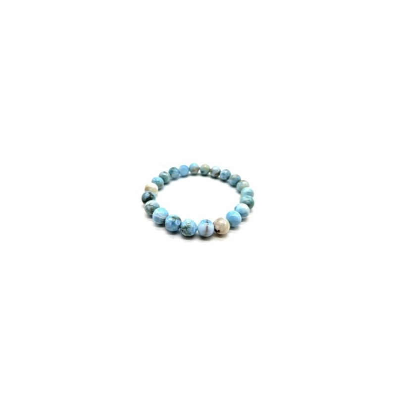 Bracelet en larimar naturelle | Pierre de sérénité et communication | Spiritual-Deity