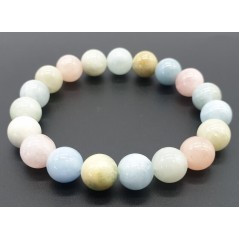 Bracelet en morganite naturelle – Amour & guérison émotionnelle | Spiritual-Deity