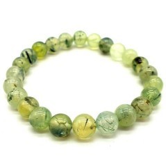 Bracelet en prehnite – Apaisement émotionnel & clarté intérieure