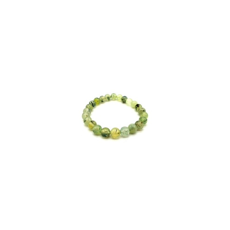 Bracelet en prehnite – Apaisement émotionnel & clarté intérieure
