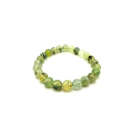 Bracelet en prehnite – Apaisement émotionnel & clarté intérieure