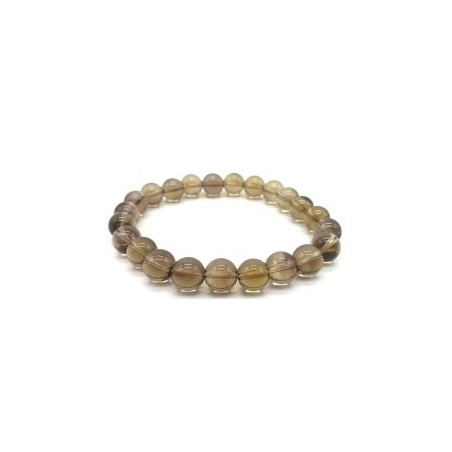 Bracelet en quartz fumé – Ancrage & libération des tensions