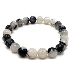 Bracelet en quartz tourmaline naturelle – Protection & équilibre énergétique | Spiritual-Deity