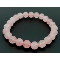 Bracelet en quartz rose – Pierre d’amour et d’apaisement émotionnel