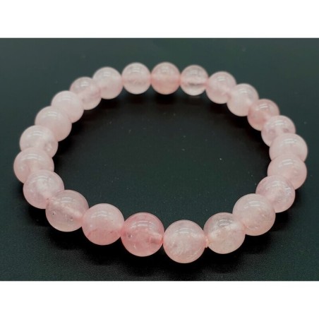 Bracelet en quartz rose – Amour de soi & douceur émotionnelle