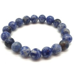 Bracelet en sodalite – Pierre d’apaisement mental et d’expression