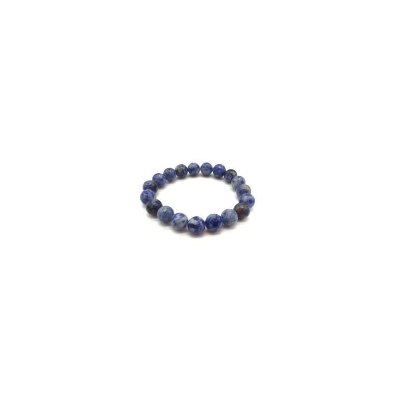 Bracelet en sodalite – Pierre d’apaisement mental et d’expression