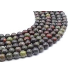 Fil de Perles Jaspe Sang de Dragon