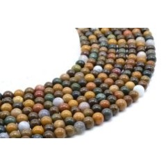 Fil de Perles Jaspe Ocean