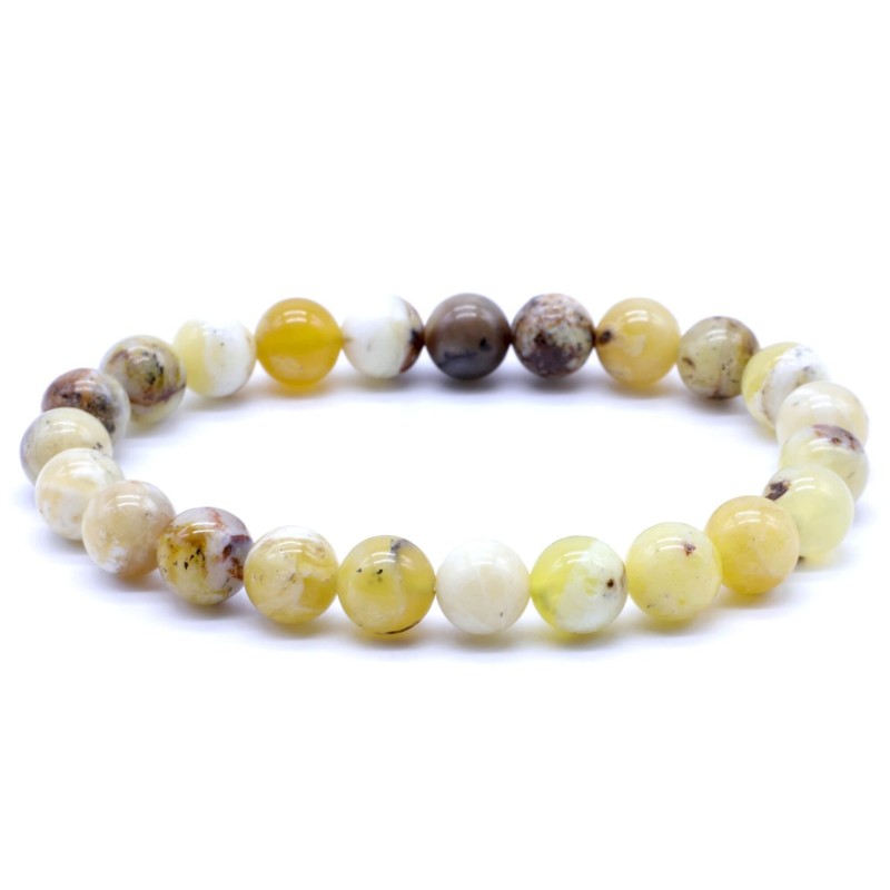 Bracelet en opale jaune naturelle – Vitalité & créativité | Spiritual-Deity